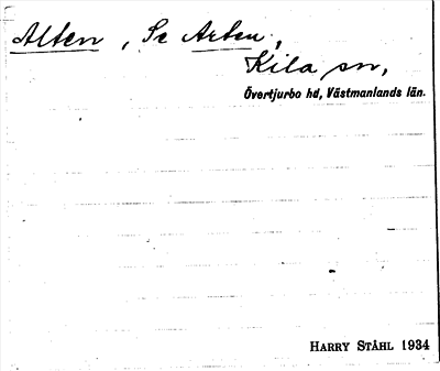 Bild på arkivkortet för arkivposten Alten, se Arten