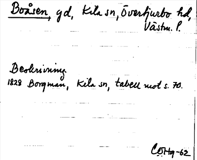 Bild på arkivkortet för arkivposten Boåsen