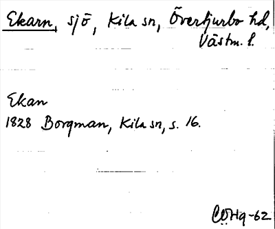 Bild på arkivkortet för arkivposten Ekarn
