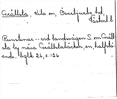 Bild på arkivkortet för arkivposten Grällsta