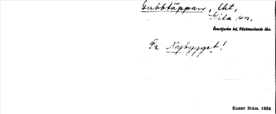 Bild på arkivkortet för arkivposten Gubbtäppan, se Nybygget