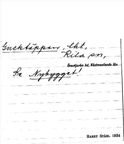 Bild på arkivkortet för arkivposten Gucktäppan, se Nybygget