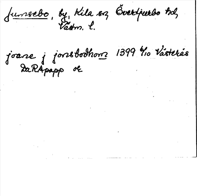 Bild på arkivkortet för arkivposten Jumsebo