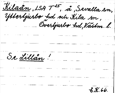 Bild på arkivkortet för arkivposten Kilaån, se Lillån