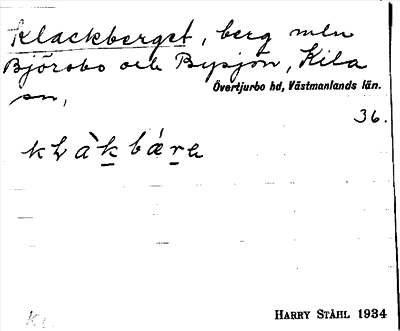 Bild på arkivkortet för arkivposten Klackberget