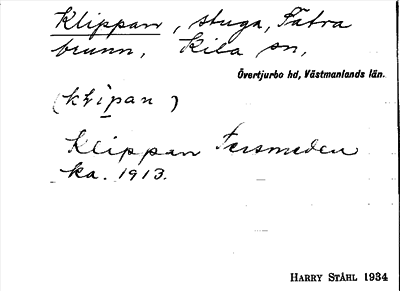 Bild på arkivkortet för arkivposten Klippen