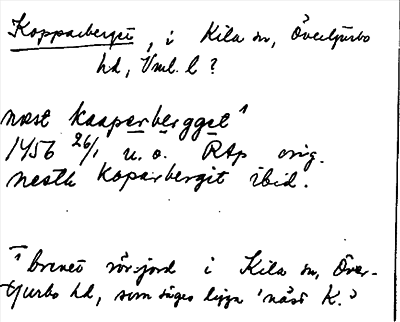 Bild på arkivkortet för arkivposten Kopparberget