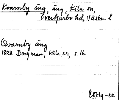 Bild på arkivkortet för arkivposten Kvarnby äng