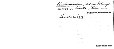 Bild på arkivkortet för arkivposten Lånsta mossen