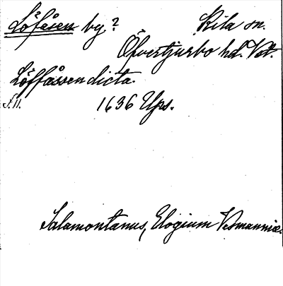 Bild på arkivkortet för arkivposten Löfåsen