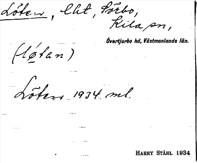 Bild på arkivkortet för arkivposten Löten