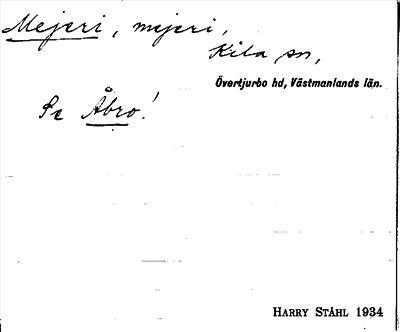 Bild på arkivkortet för arkivposten Mejeri