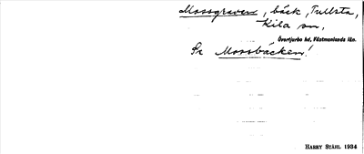 Bild på arkivkortet för arkivposten Mossgraven, se Mossbäcken