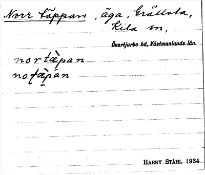 Bild på arkivkortet för arkivposten Norr täppan