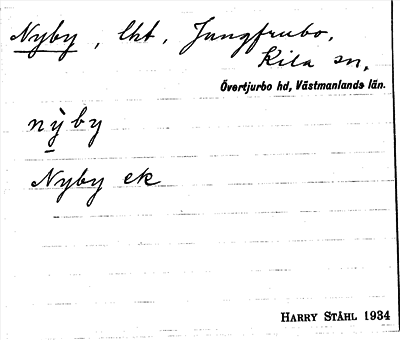 Bild på arkivkortet för arkivposten Nyby