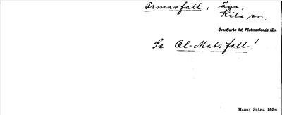 Bild på arkivkortet för arkivposten Ormasfall, se Ol-Mats fall