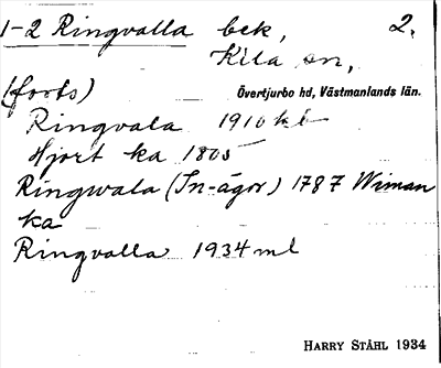 Bild på arkivkortet för arkivposten Ringvalla