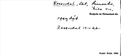Bild på arkivkortet för arkivposten Rosendal