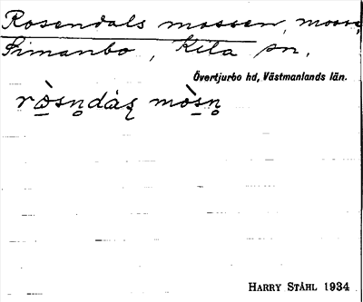 Bild på arkivkortet för arkivposten Rosendals mossen