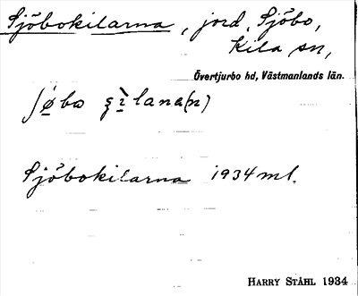 Bild på arkivkortet för arkivposten Sjöbokilarna