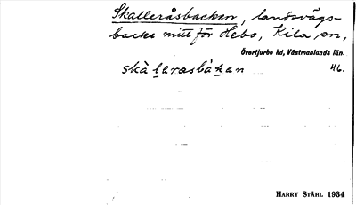 Bild på arkivkortet för arkivposten Skalleråsbacken