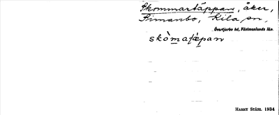 Bild på arkivkortet för arkivposten Skommartäppan