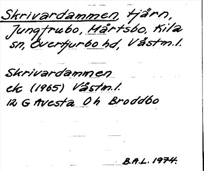 Bild på arkivkortet för arkivposten Skrivardammen