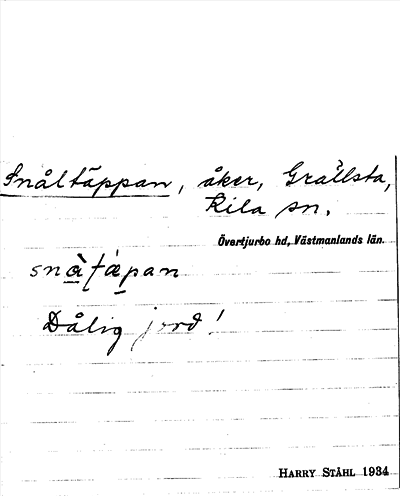 Bild på arkivkortet för arkivposten Snåltäppan