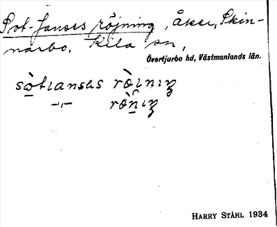 Bild på arkivkortet för arkivposten Sot-Janses röjning