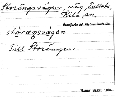 Bild på arkivkortet för arkivposten Storängsvägen