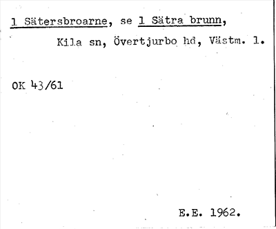 Bild på arkivkortet för arkivposten Sätersbroarne, se 1 Sätra brunn
