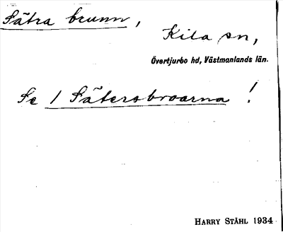 Bild på arkivkortet för arkivposten Sätra brunn, se 1 Sätersbroarna