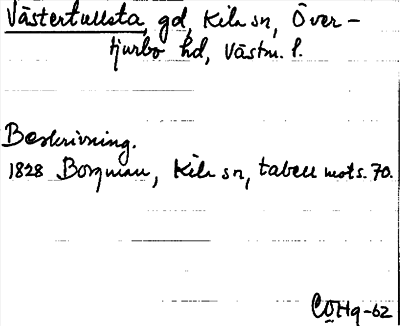 Bild på arkivkortet för arkivposten Västertullsta
