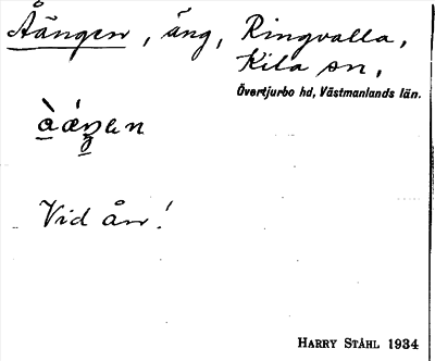 Bild på arkivkortet för arkivposten Åängen