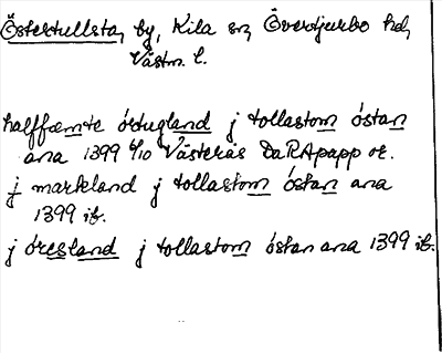 Bild på arkivkortet för arkivposten Östertullsta