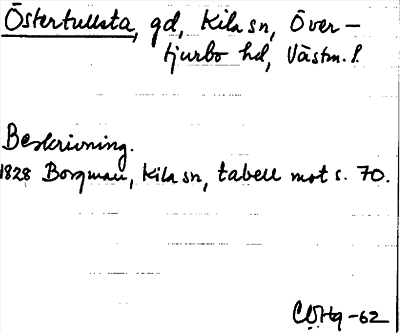 Bild på arkivkortet för arkivposten Östertullsta