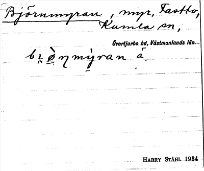 Bild på arkivkortet för arkivposten Björnmyran
