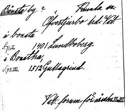 Bild på arkivkortet för arkivposten Bånsta