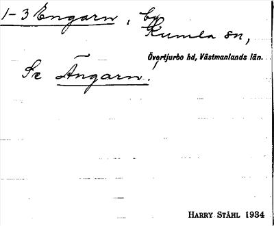 Bild på arkivkortet för arkivposten Engarn, se Ängarn