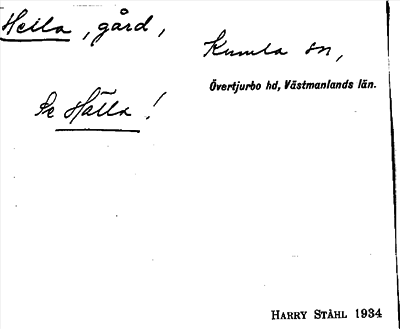 Bild på arkivkortet för arkivposten Hella, se Hälla