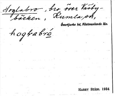 Bild på arkivkortet för arkivposten Hoglabro