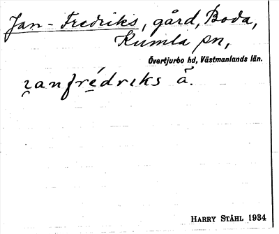Bild på arkivkortet för arkivposten Jan-Fredriks