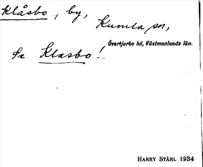 Bild på arkivkortet för arkivposten Klåsbo, se Klasbo