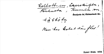 Bild på arkivkortet för arkivposten Kolbottnen