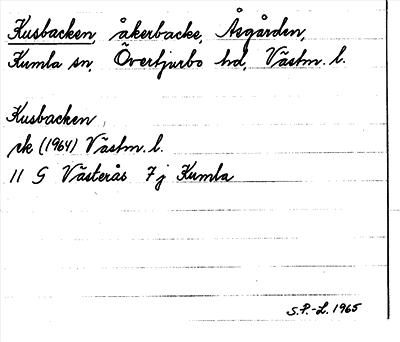 Bild på arkivkortet för arkivposten Kusbacken