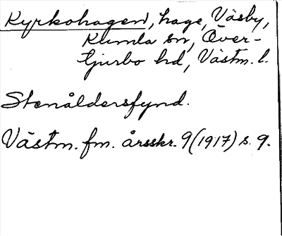 Bild på arkivkortet för arkivposten Kyrkohagen