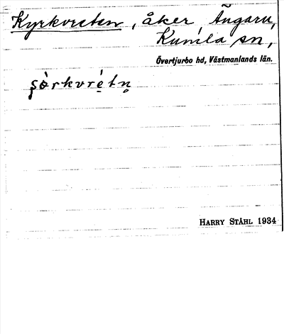 Bild på arkivkortet för arkivposten Kyrkvreten