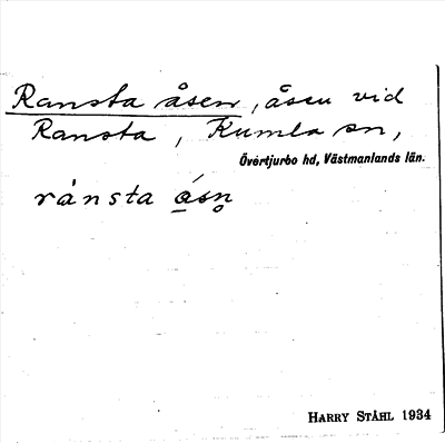 Bild på arkivkortet för arkivposten Ransta åsen