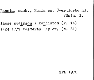 Bild på arkivkortet för arkivposten Ransta