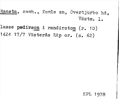 Bild på arkivkortet för arkivposten Ransta